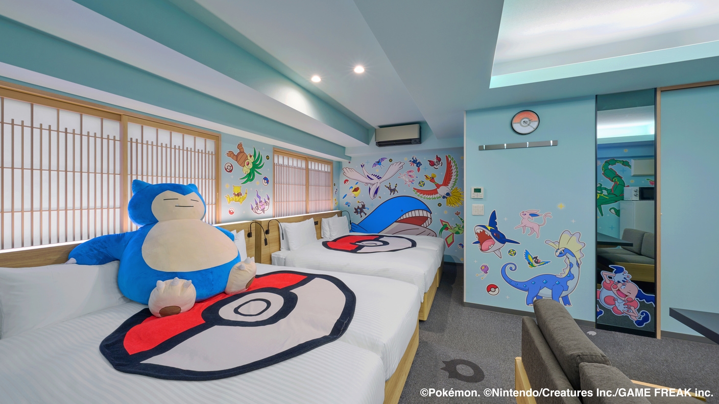 【ポケモンルーム】100匹のポケモンとお部屋に泊まろう！オリジナルノベルティつき！