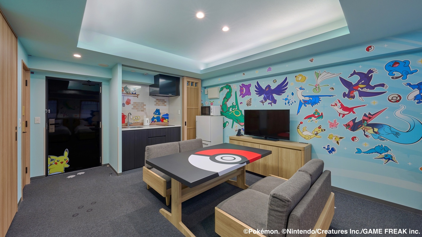 【ポケモンルーム】100匹のポケモンとお部屋に泊まろう！オリジナルノベルティつき！