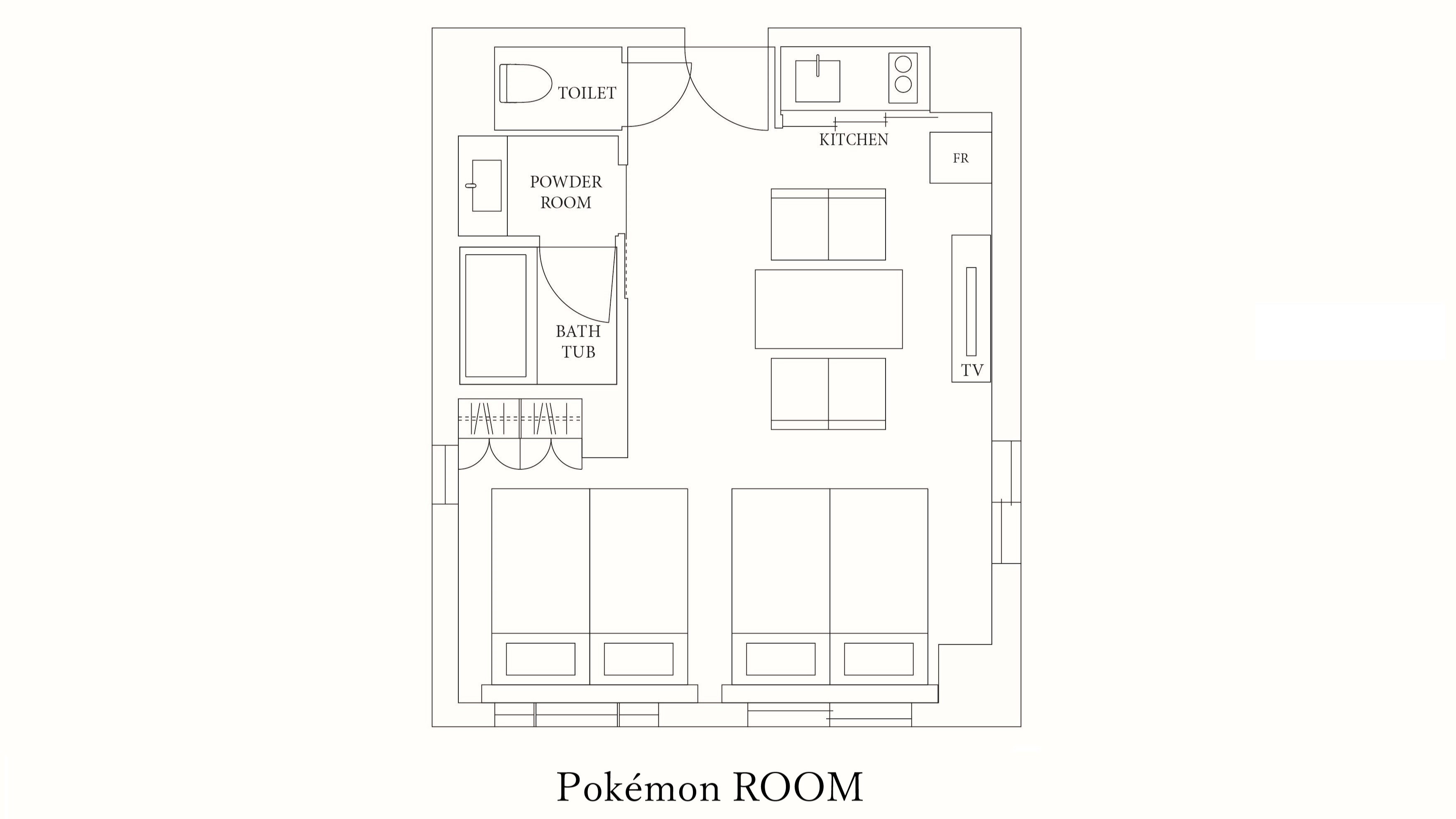 ポケモンルーム間取り図