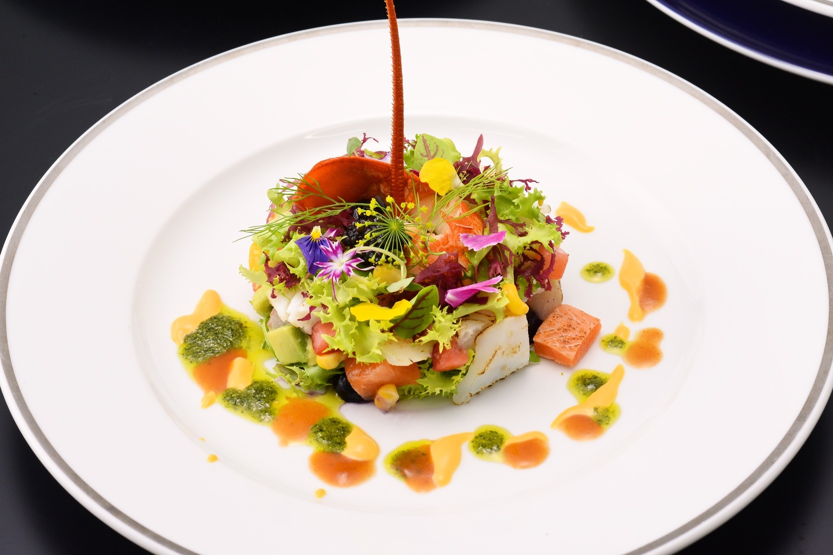さき楽90【本格フレンチフルコース】和牛ビーフステーキにフォアグラ・地元の旬な魚介＜1泊2食＞