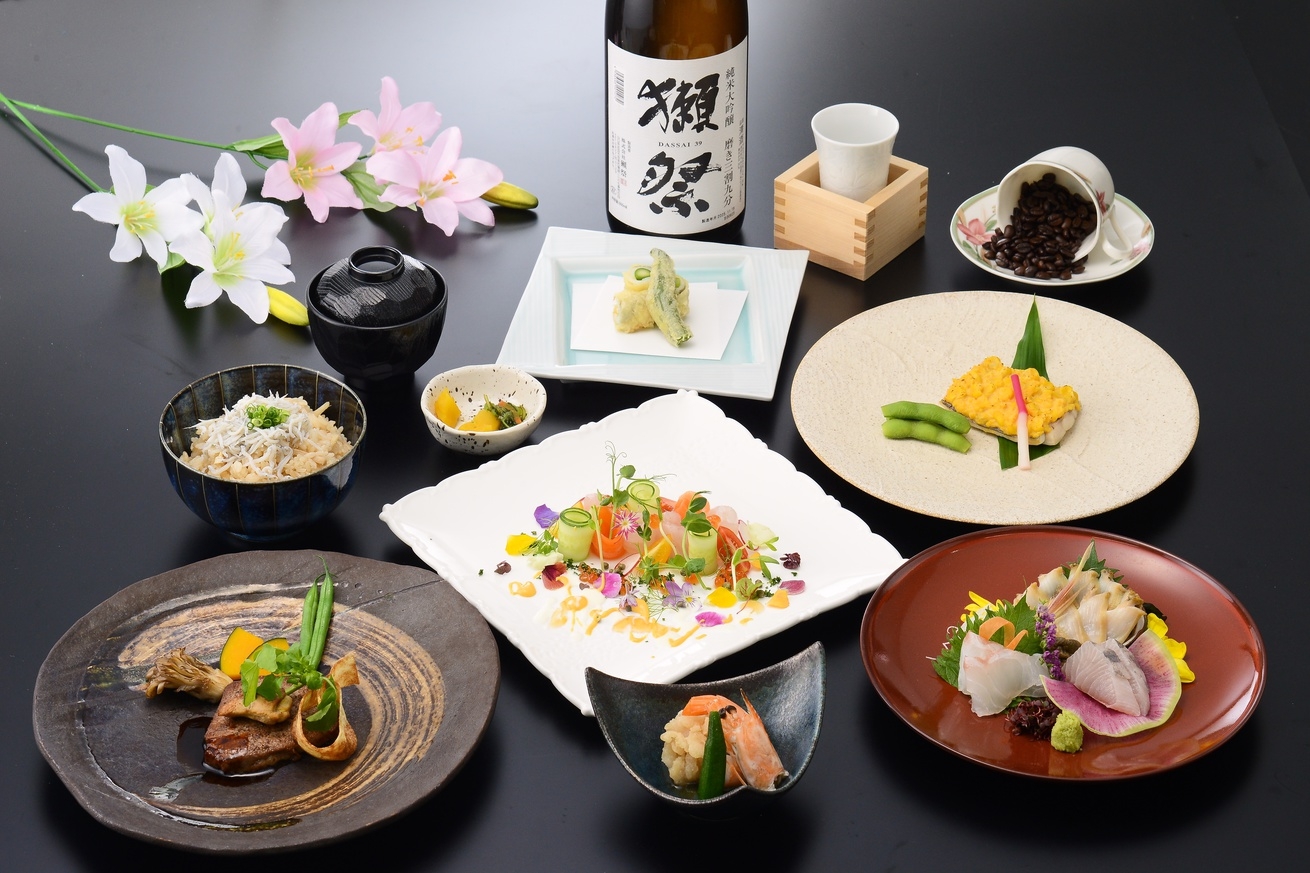 【創作和フレンチコース】伊良湖の地魚お造り・万人受けする和風創作料理をご堪能＜1泊2食＞