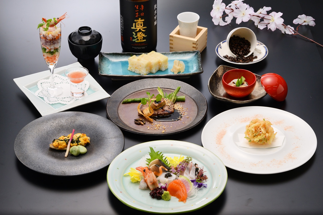 【創作和フレンチコース】伊良湖の地魚お造り・万人受けする和風創作料理をご堪能＜1泊2食＞