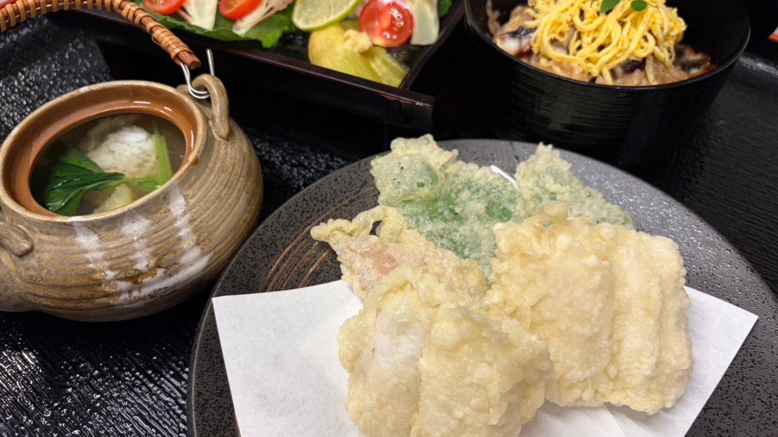 【夏限定｜旬を味わう鱧料理】鱧の天ぷら・土瓶蒸し・湯引き＆ミニ鰻丼《夏の味覚を堪能》｜1泊2食