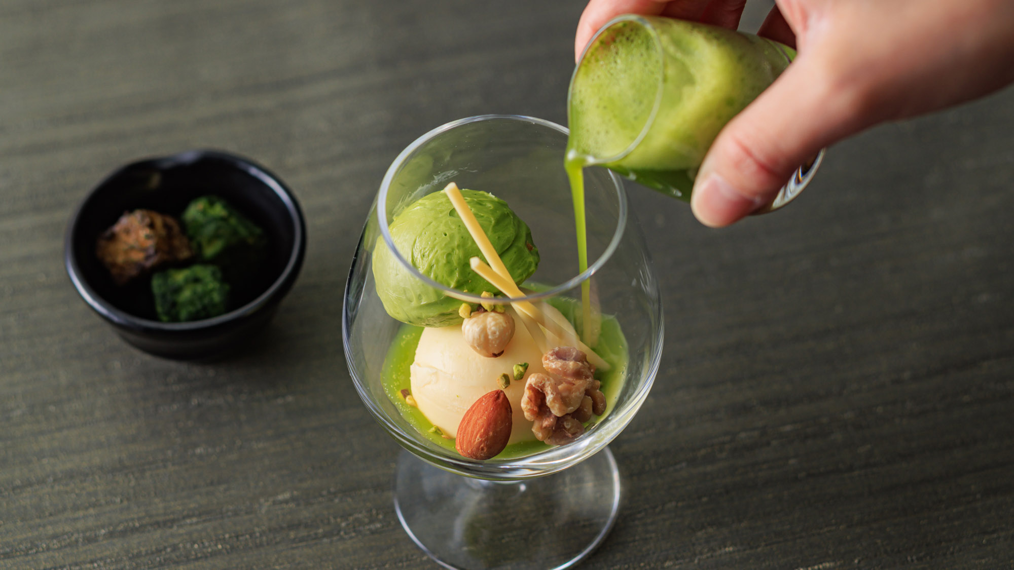 京都 福寿園&times;ラウンジあじさい「抹茶のアフォガード」