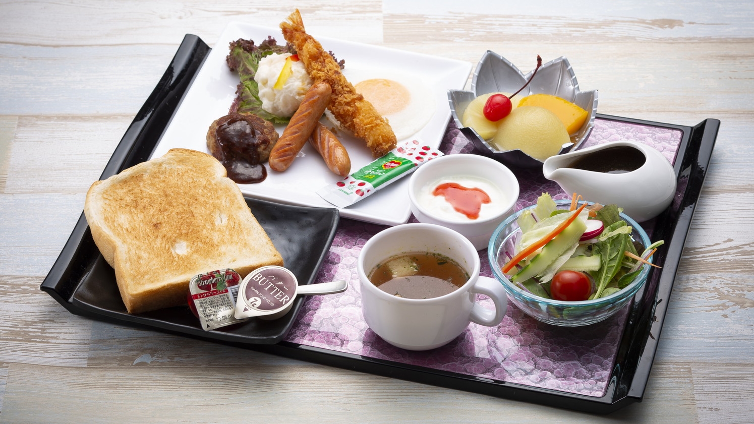 【朝食付き・事前決済限定】1秒チェックインにおすすめ！6種類のセットメニューから選べる朝食