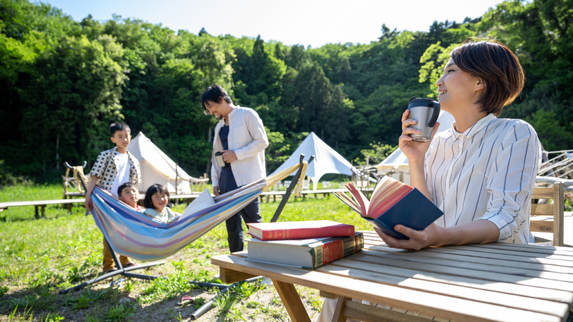 自然との近さが魅力のグランピング。