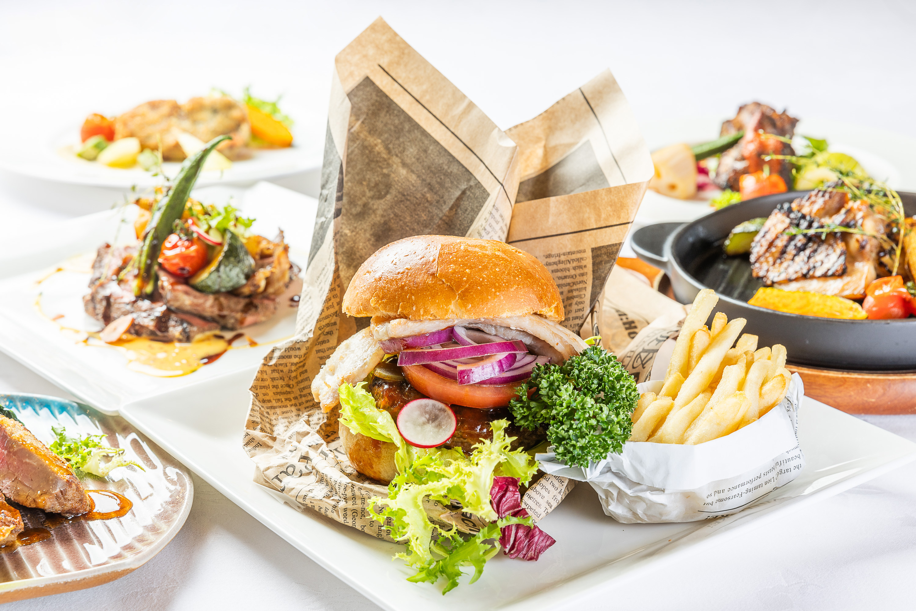 ランチ★7月限定！！MEAT&MEET Fair 2025＊BLTバーガーとポテトフライ
