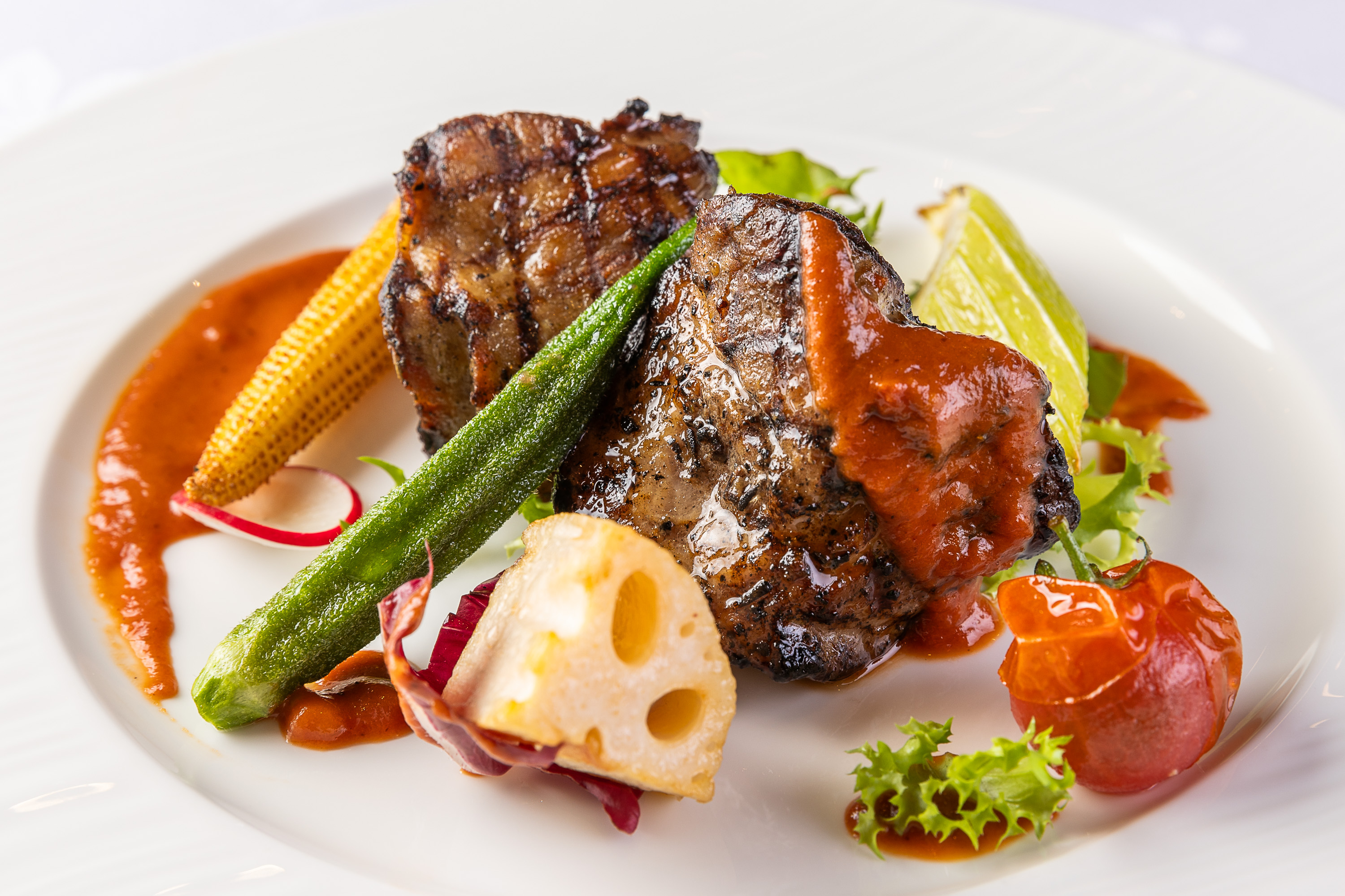 ランチ★7月限定！！MEAT&MEET Fair 2025＊広島産ささゆりポークのロティ スパイシー