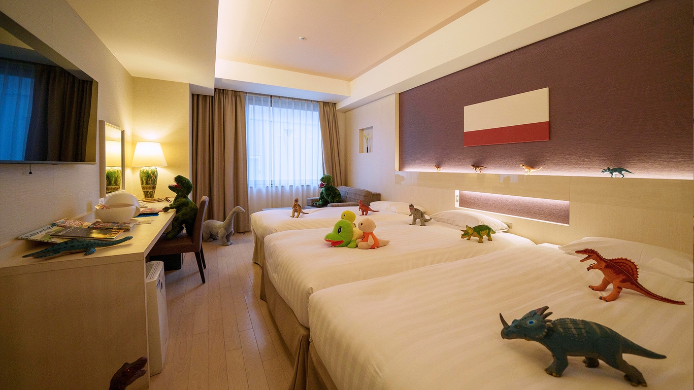 【恐竜ホテル】朝食付き◆お子様に嬉しいプレゼント付き恐竜ルームプラン！