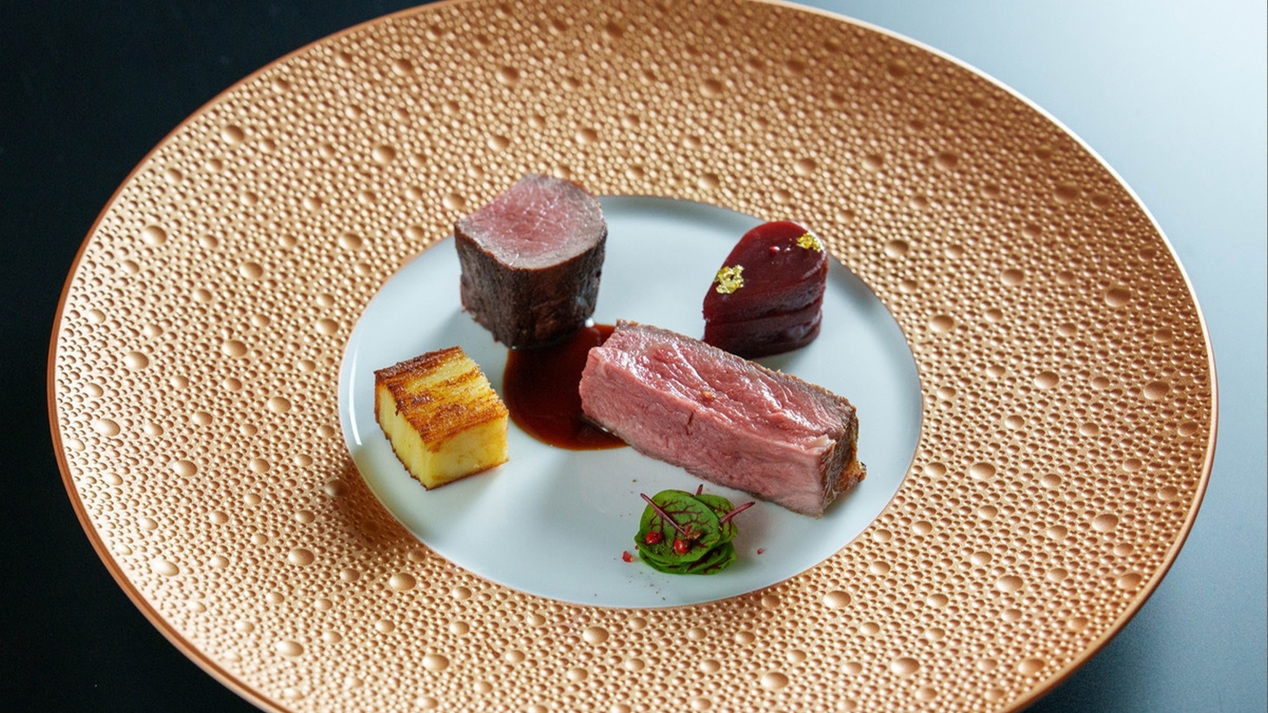 【2食付】【松塚シェフ×齊藤牧場】三ツ星若狭牛×放牧「福牛」極上食べ比べスペシャルコース