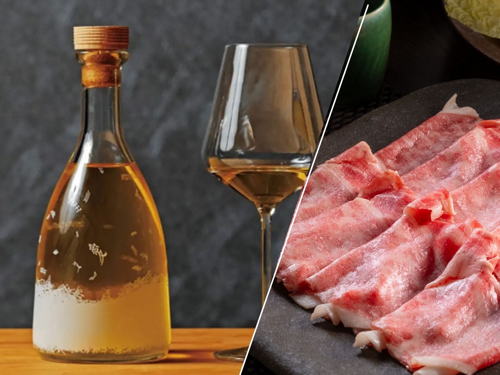 【国際品評会 最高賞受賞。幻の銘酒グラス1杯付】あがの姫牛と妻有ポーク食べ比べしゃぶしゃぶ【2食付】