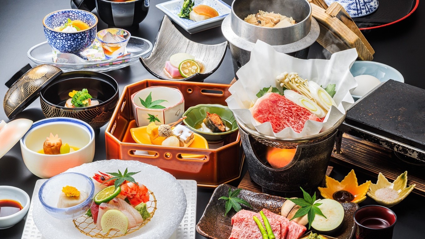 【秋冬SALE】【月の棟】当館の料理長が腕を振るった万葉会席