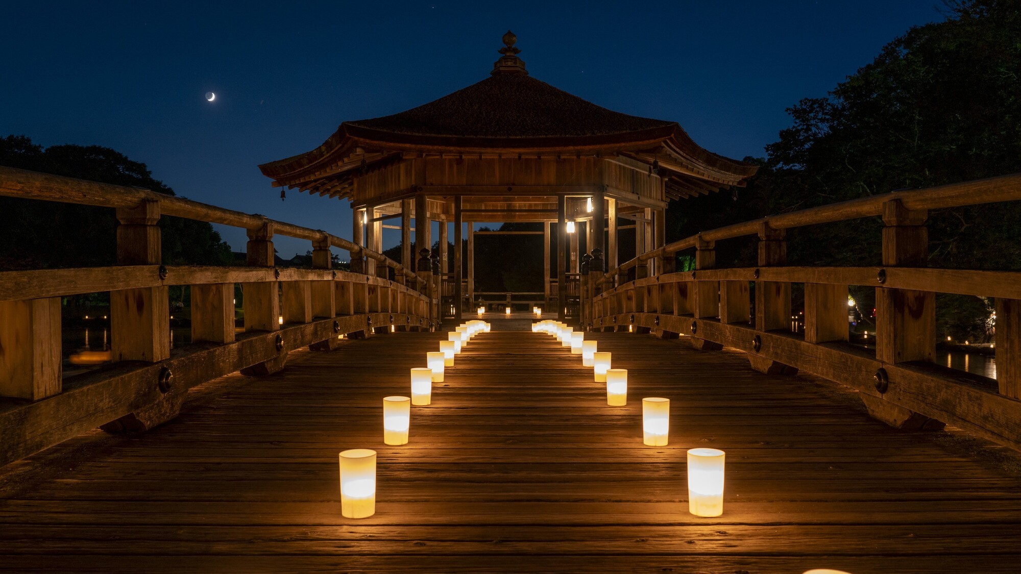 なら燈花会　浮見堂　