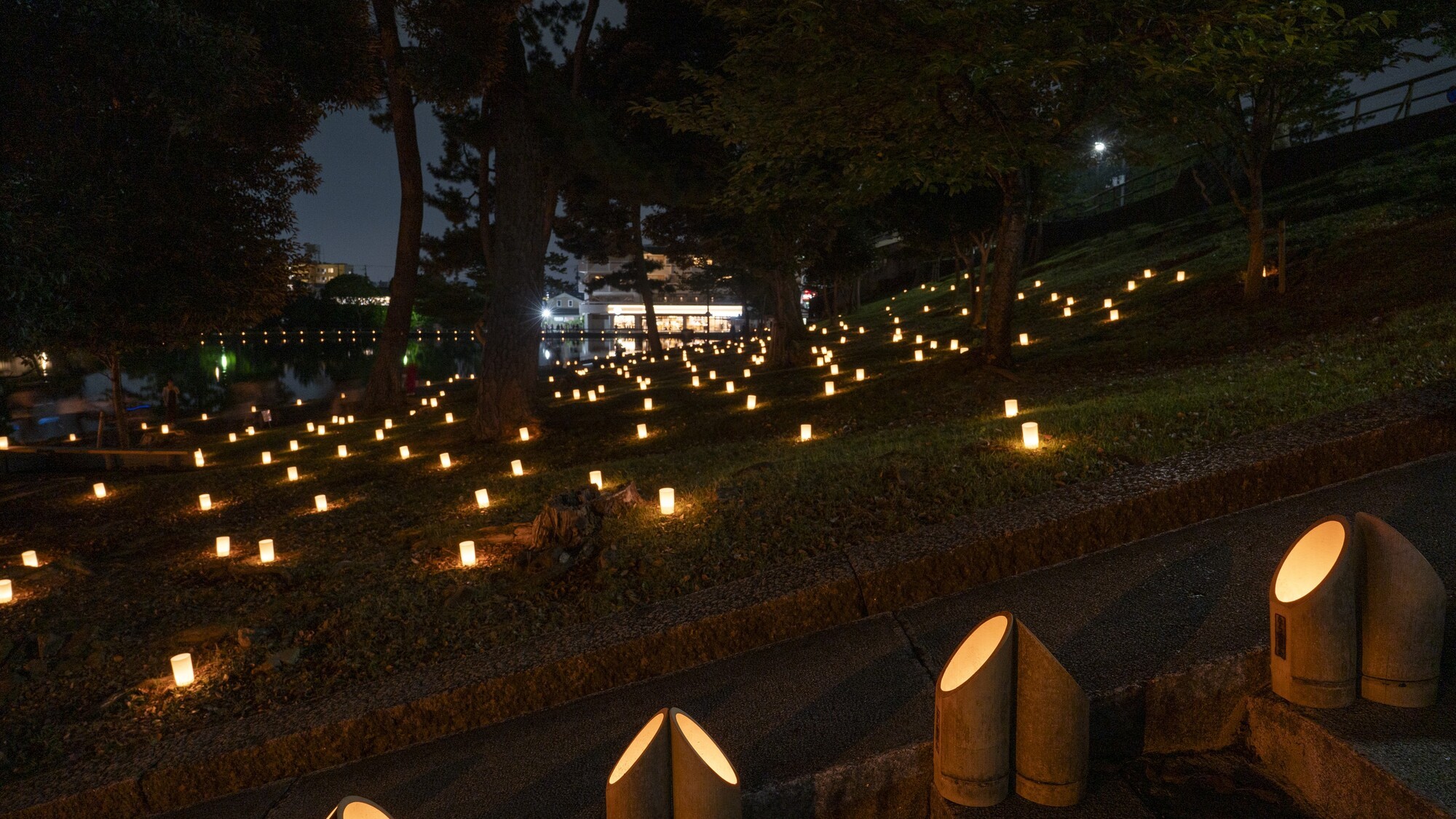 なら燈花会　ろうそく