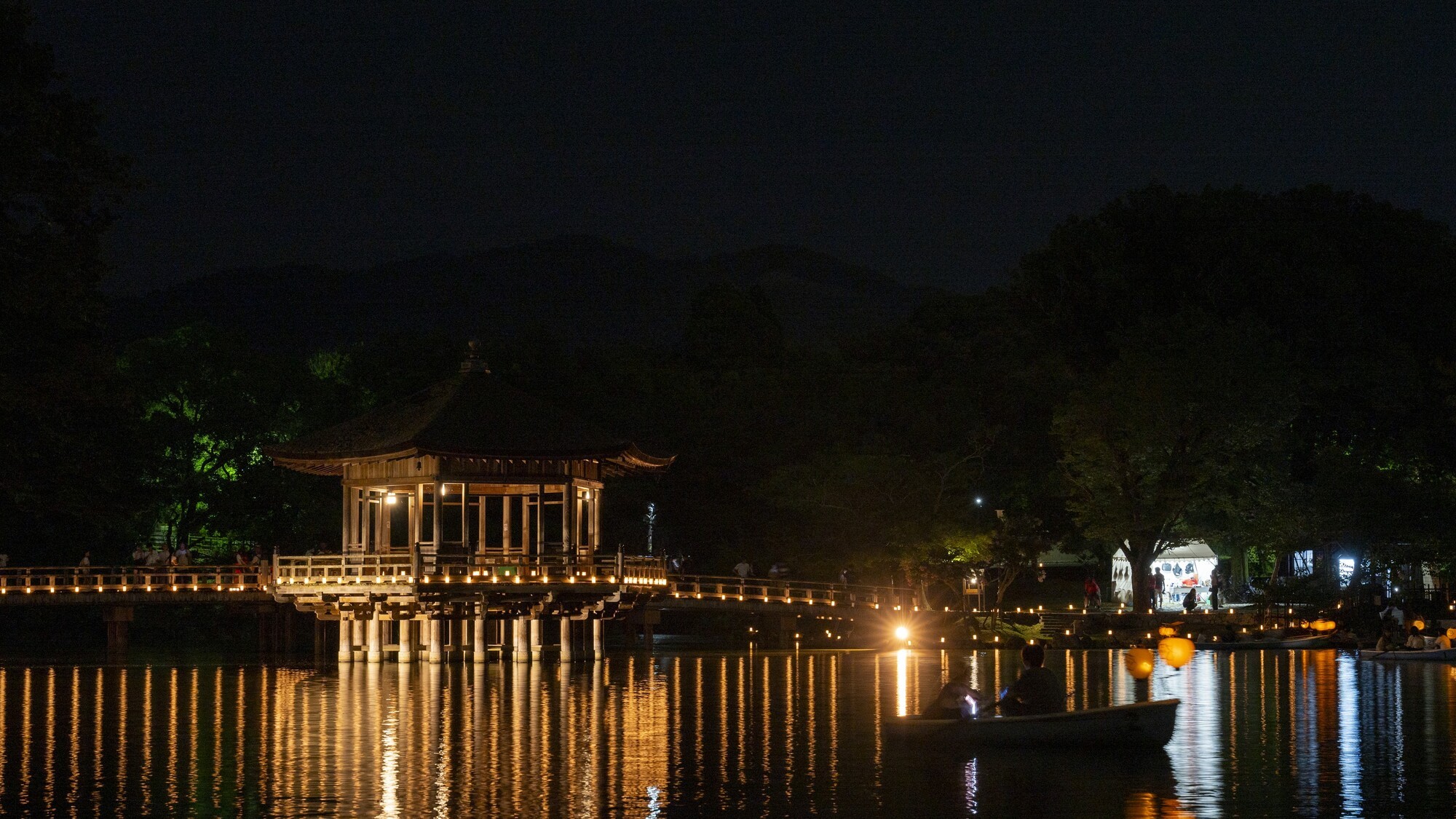 なら燈花会　浮見堂　