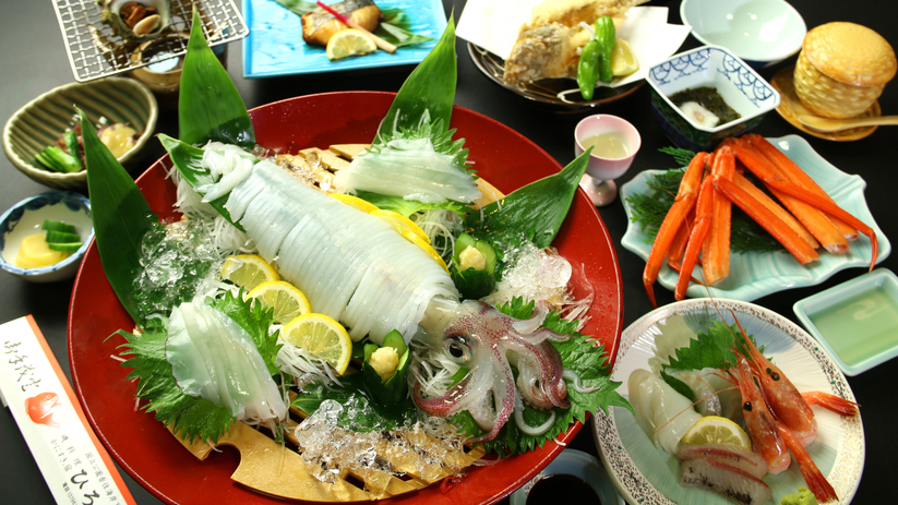 【夏限定】たくさん遊んだ後は！香住名物◇活イカ会席でちょっと贅沢な日帰り夕食■