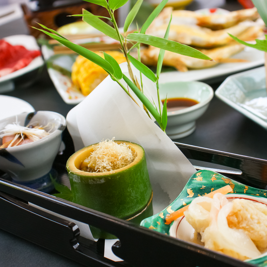 2021年7月・8月のお献立です♪旬の食材を活かした食べやすい和洋折衷創作会席膳をご用意致しました（