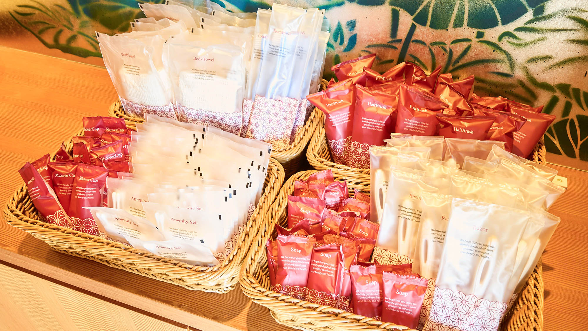 ・【アメニティ】アメニティバーよりお持ちください