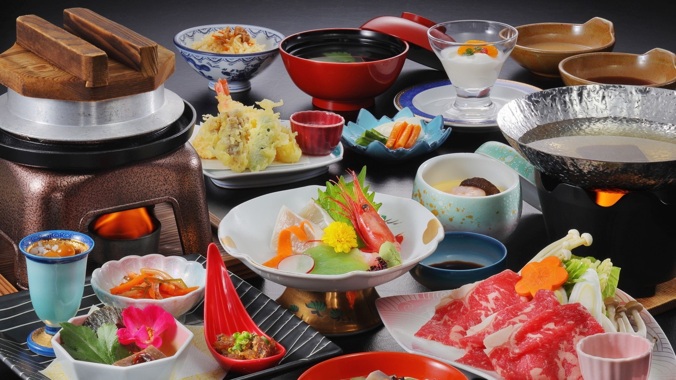 【春の美食フェア】春を彩る会津旬和膳★黒毛和牛しゃぶしゃぶ＋桜肉ステーキ付♪会津の味覚を堪能◎