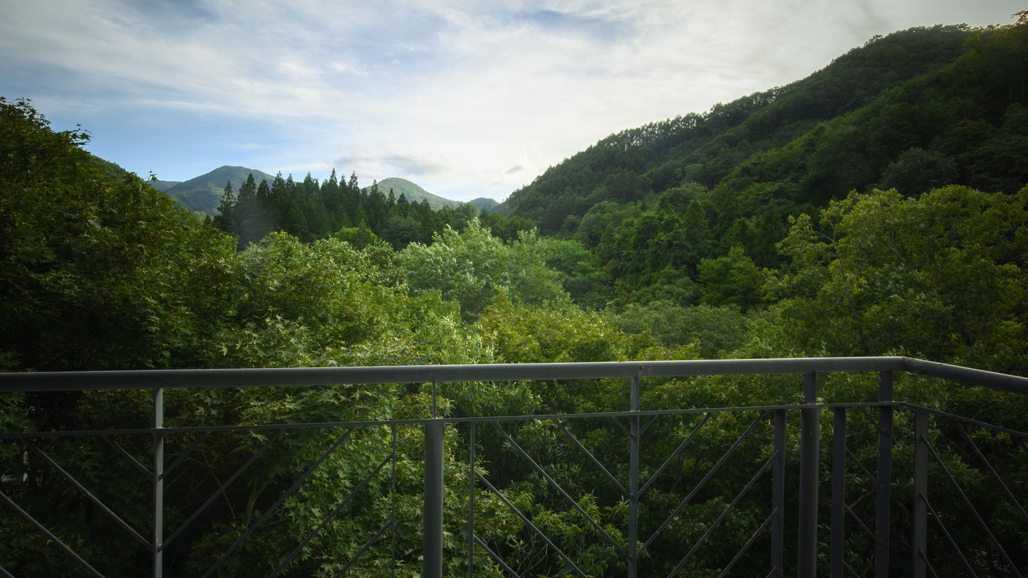 【J-Styleヴィラ・和室】窓から美しい山景を眺める14.5畳の広めの空間