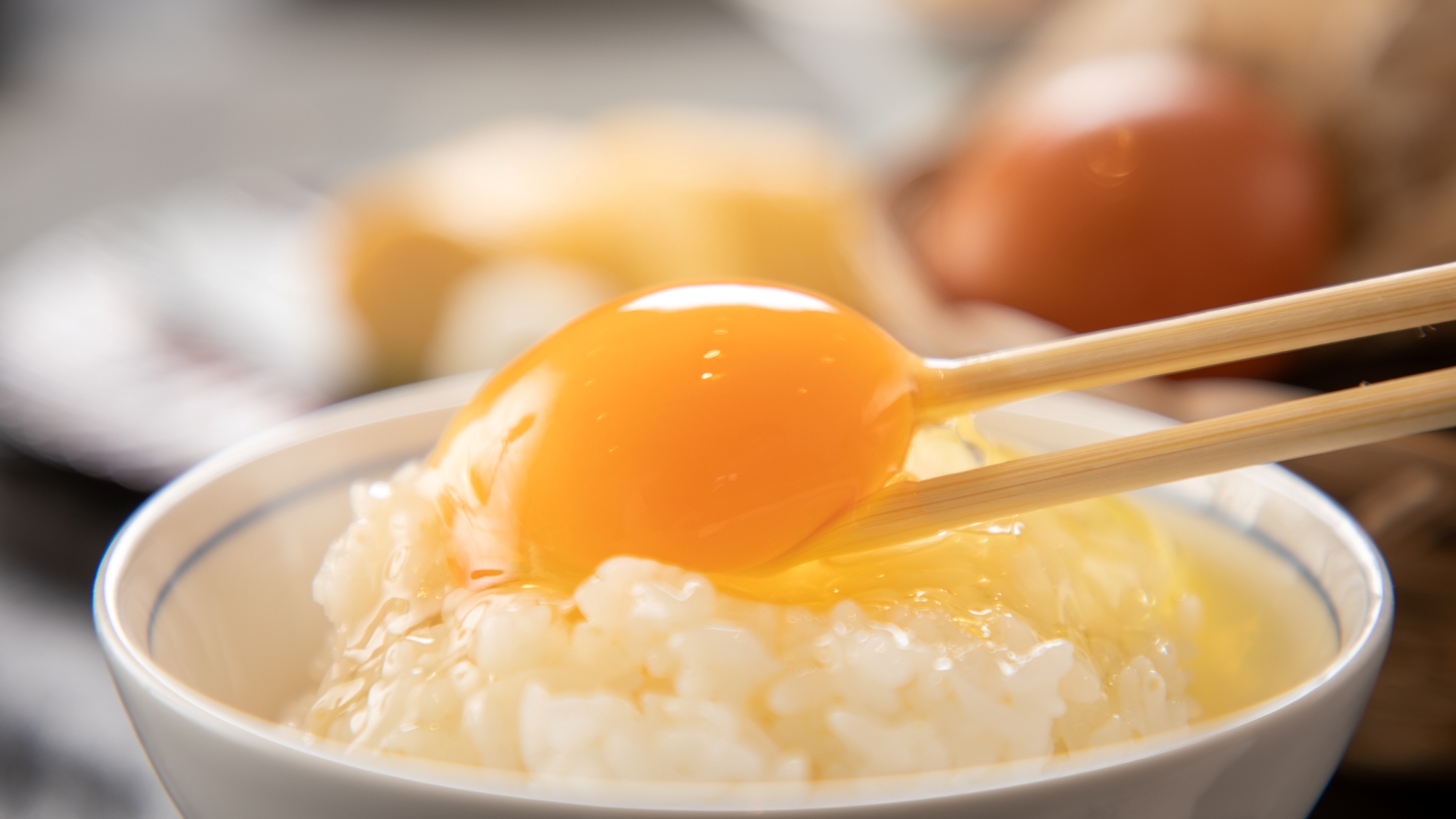【朝食イメージ】コッコファーム新鮮卵の卵かけご飯