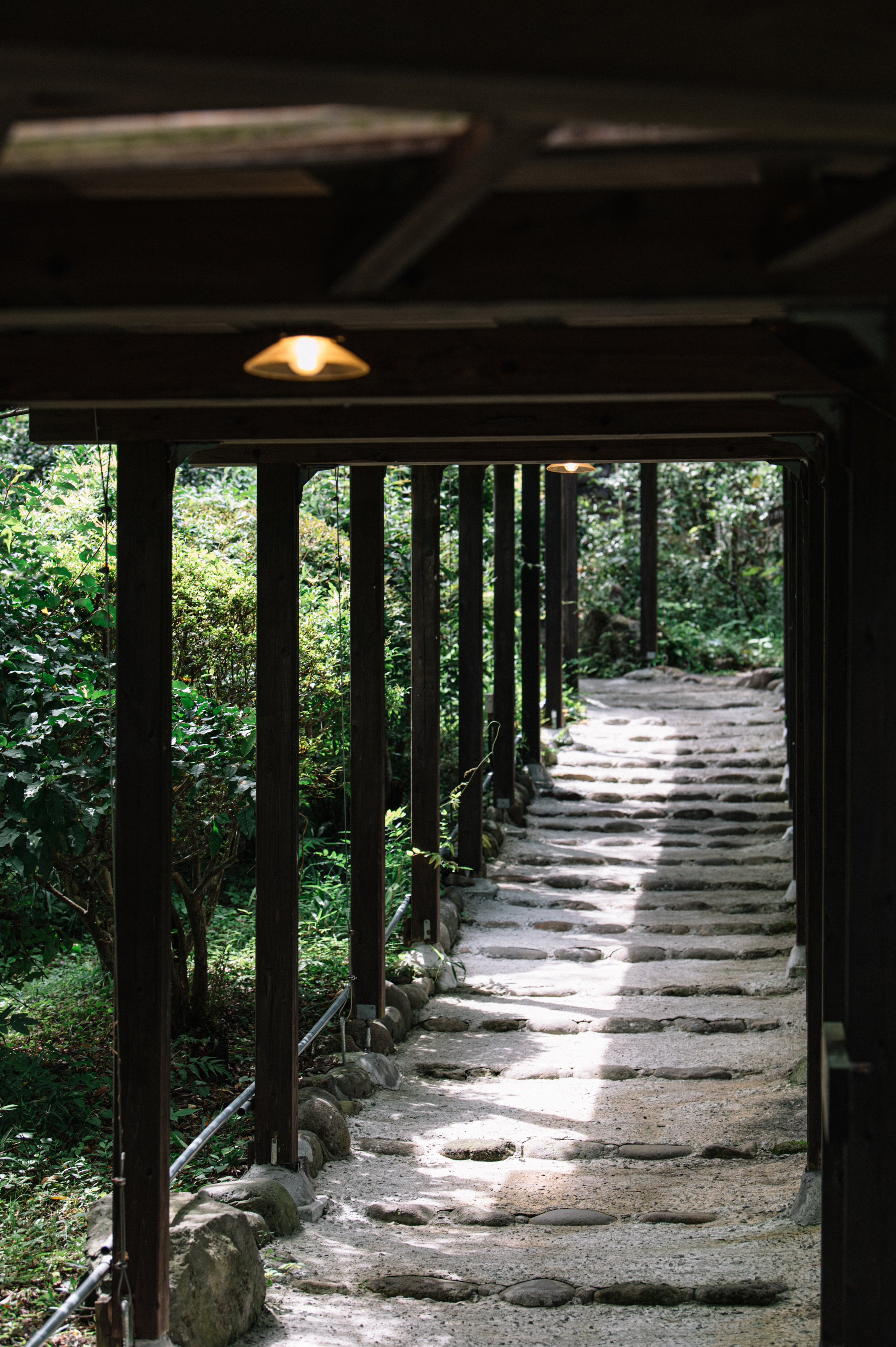 受付までの階段