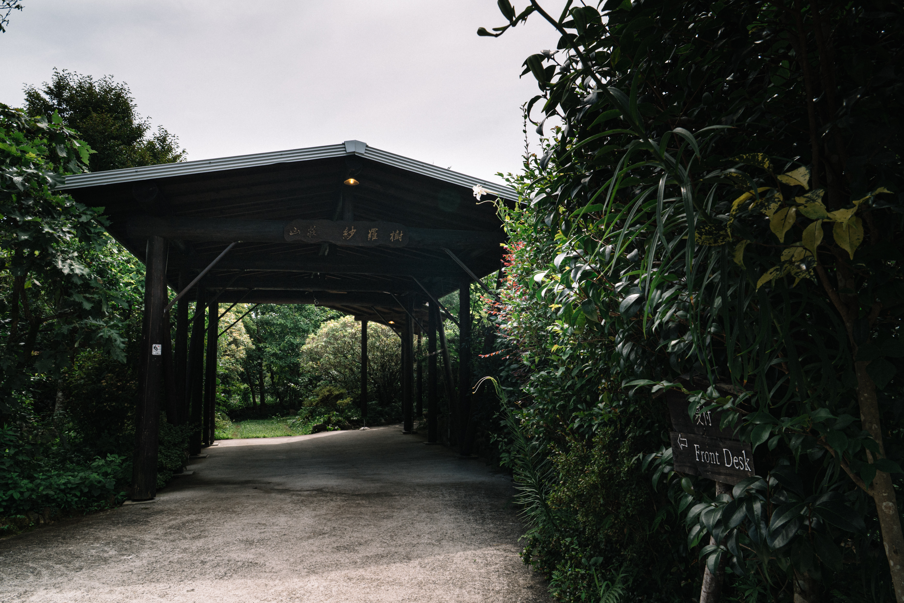 受付への通路入口