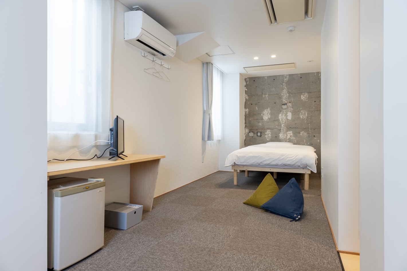 【基本プラン】金沢駅徒歩5分♪最大2名(セミダブル2台ツインルーム）・Crasco旅音201号室