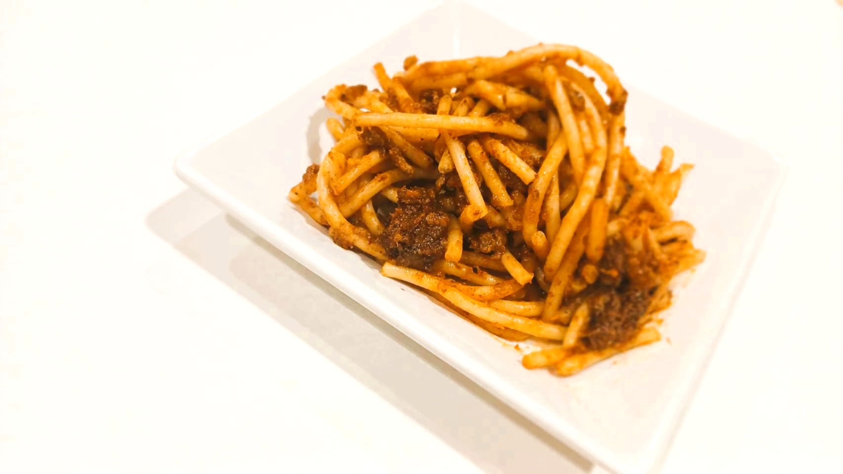 【　ミートソーススパゲティ　】