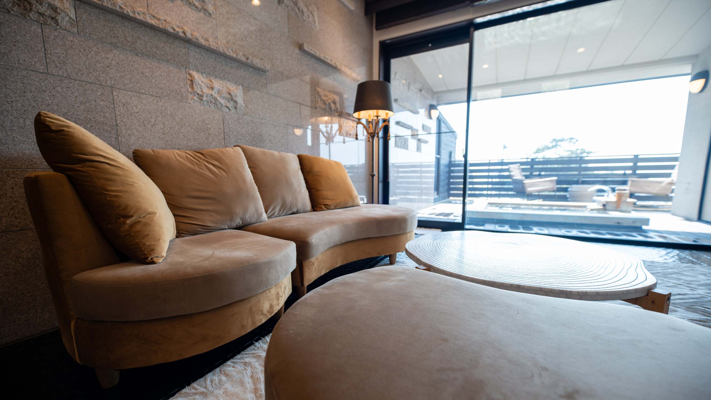 【玻璃】温泉露天風呂付客室 夕日百選の堂ヶ島と駿河湾を一望