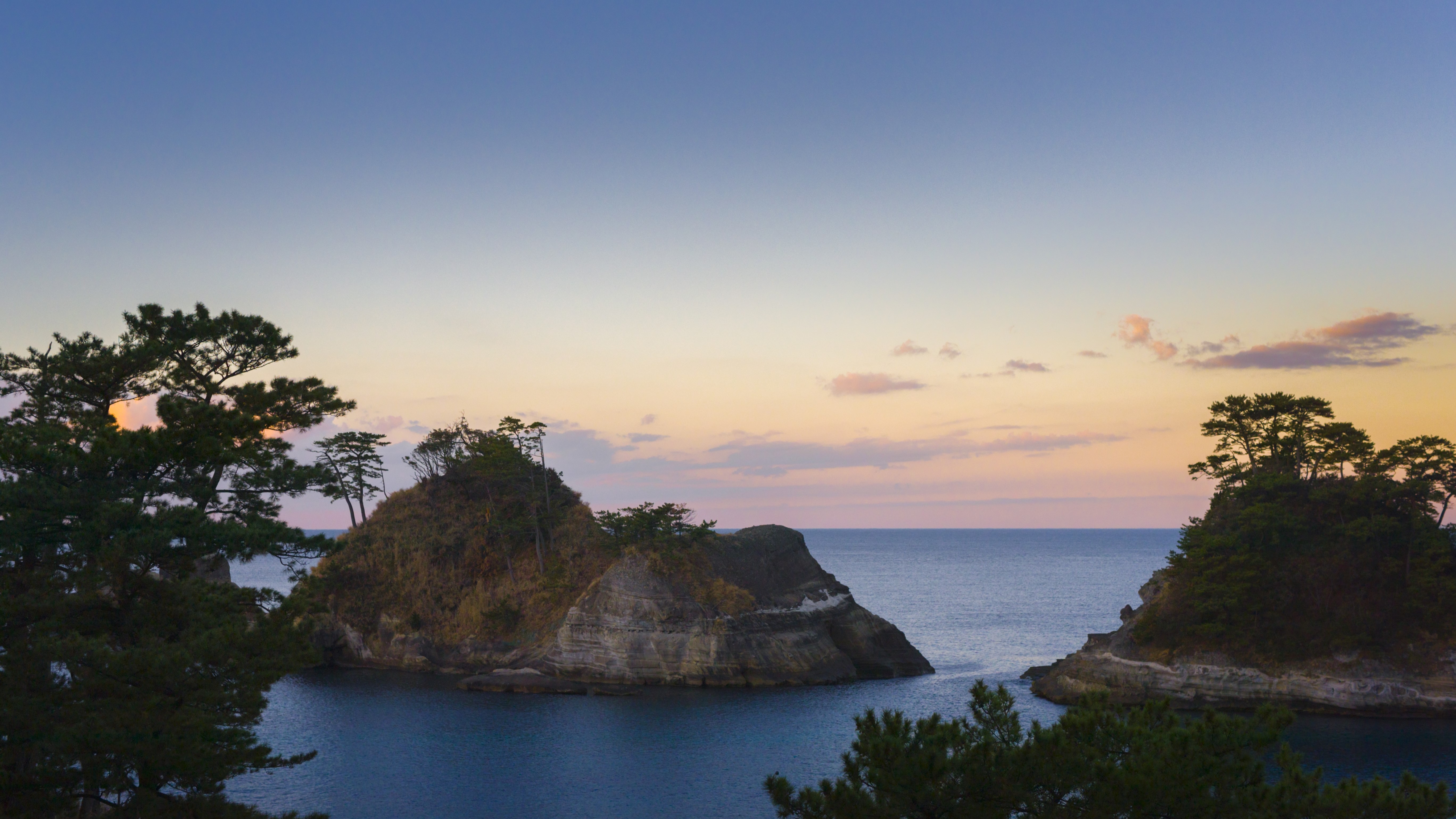 堂ヶ島の夕景