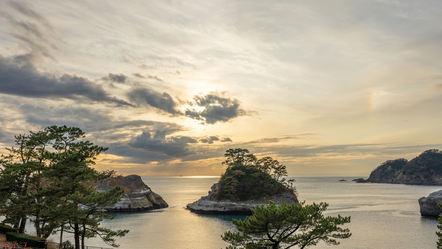 堂ヶ島の夕景