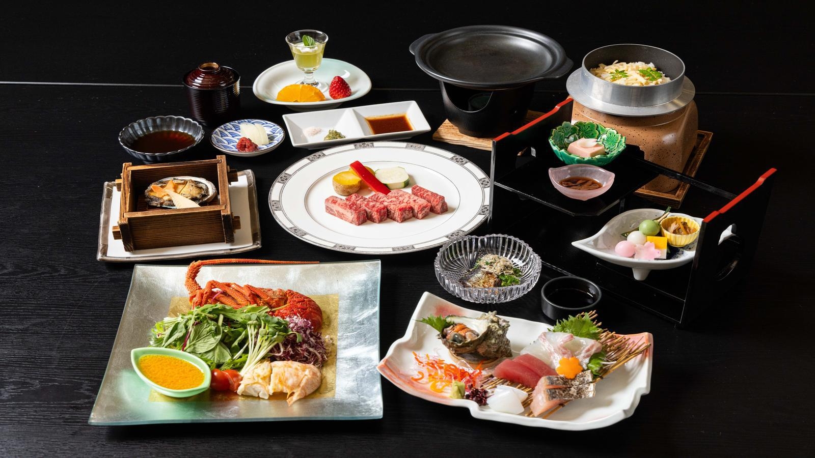 【白浜極み御膳】展望レストランで白良浜を一望！◆四季折々の美食献立×オーシャンビュー客室＜1泊2食＞