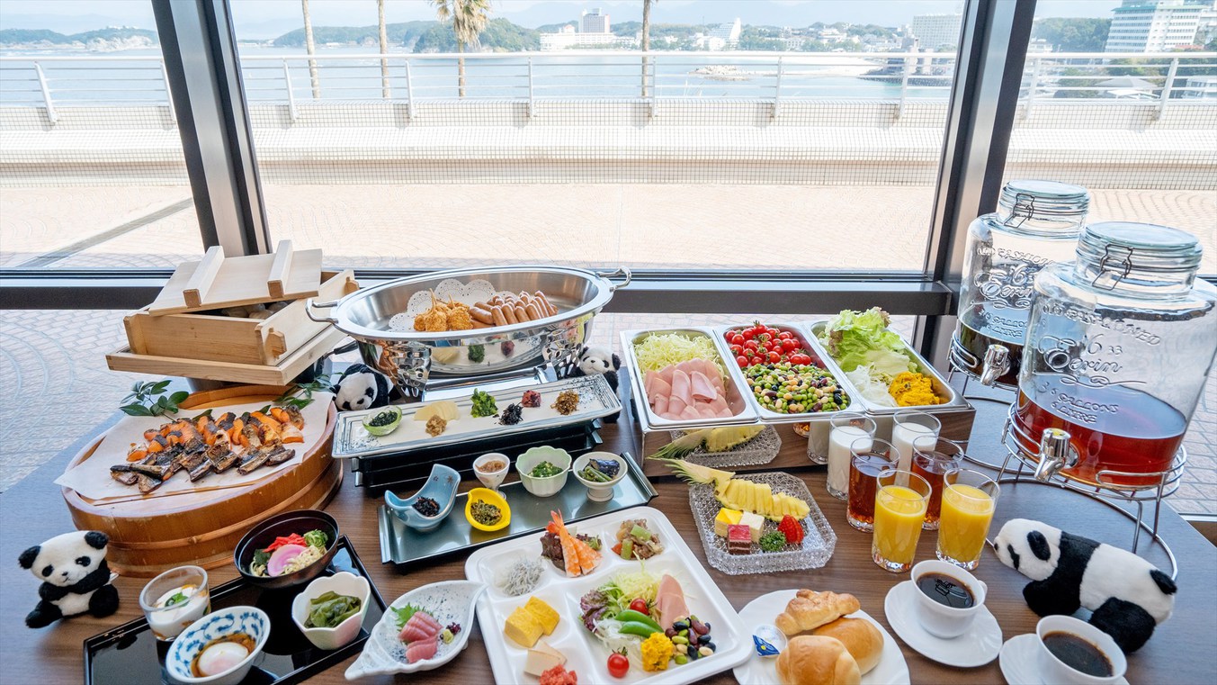 【朝食付】1日の始まりに朝食バイキング！白浜・和歌山県のお料理を食べてください