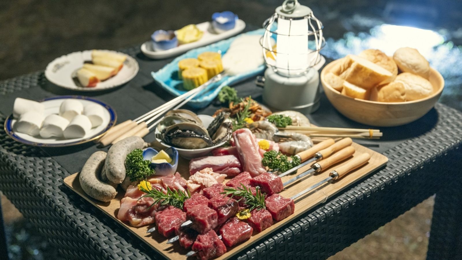 【BBQ◆準備片付け不要！】近江大倉和牛と地産品のBBQ｜ペット泊まれる専用庭付きヴィラ＜1泊2食＞
