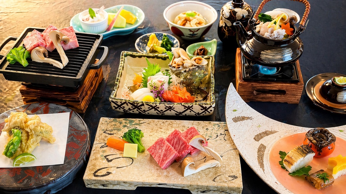 【特撰会席】近江大倉和牛ロースの鉄板焼き◆湖畔に佇むリゾートならではの近江産食材をご堪能＜1泊2食＞