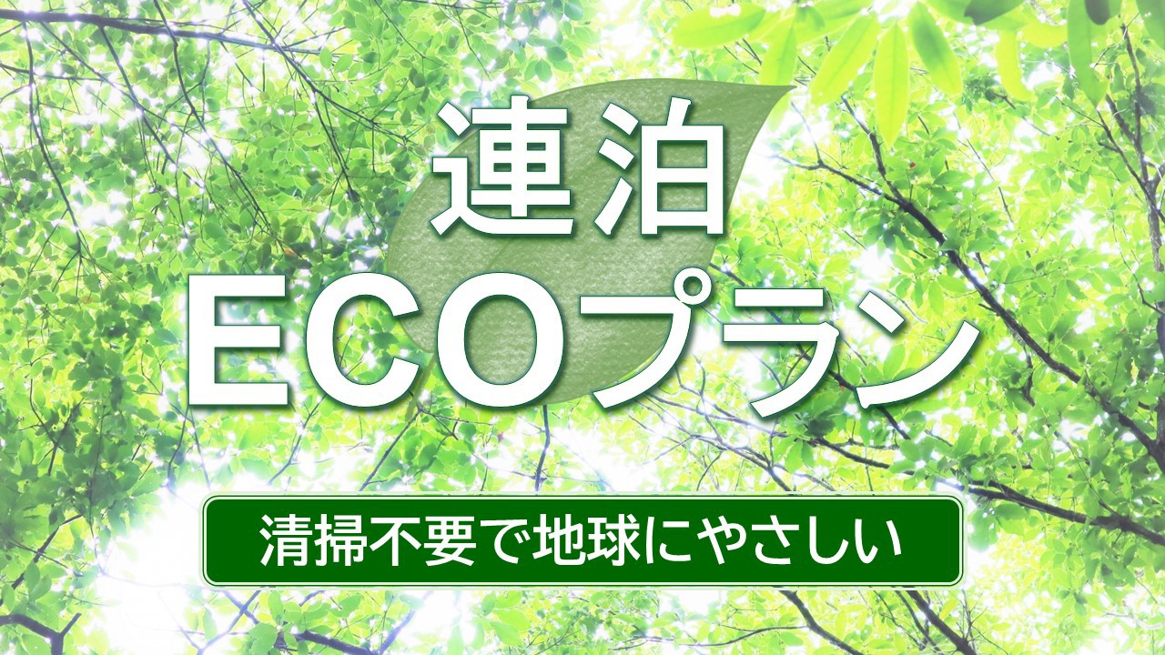 【清掃不要のお客様限定】 3泊限定　連泊ECOステイ（素泊まり）