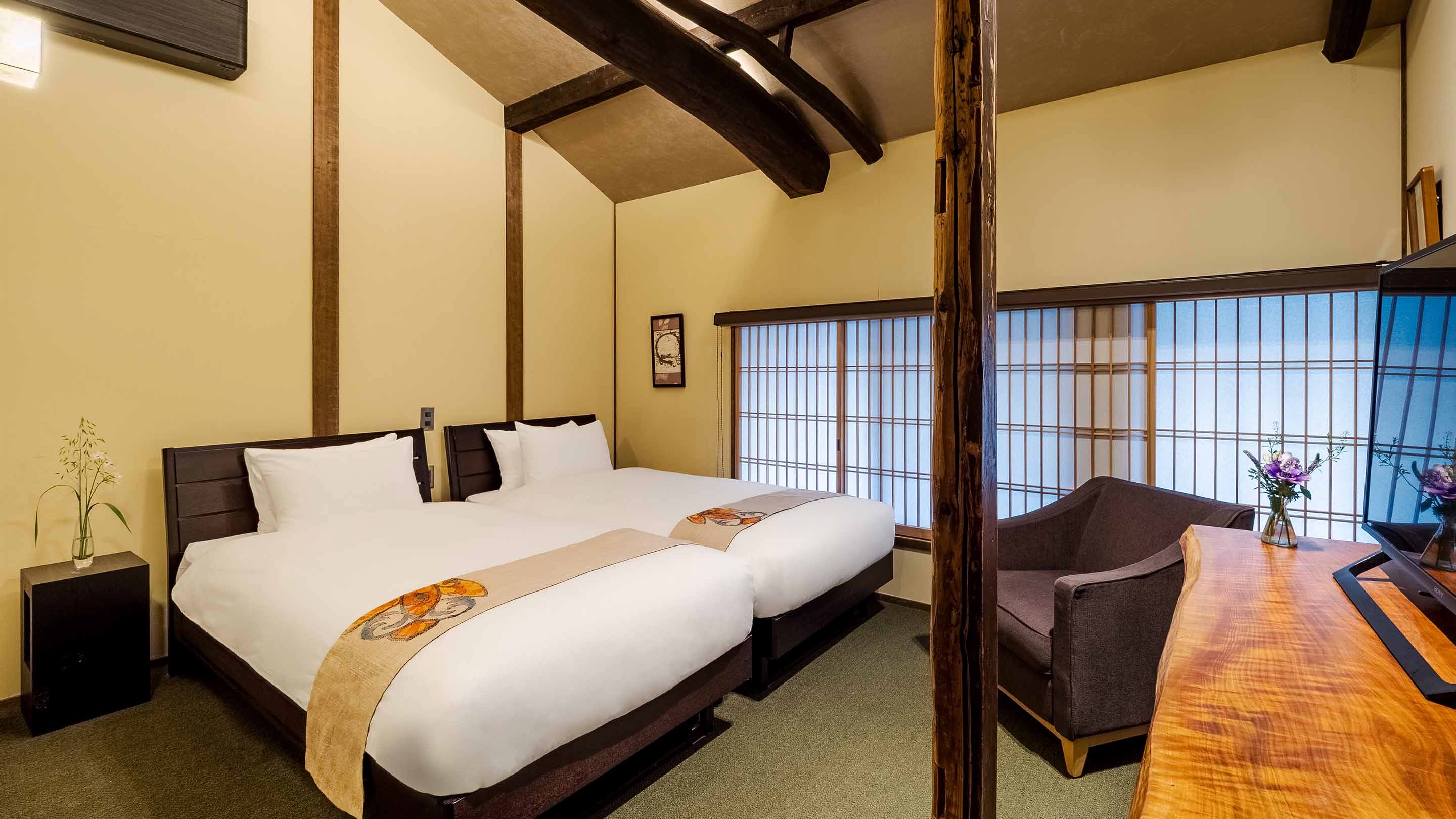 【最大2名様】 THE MACHIYA スーペリア（ハリウッドツイン）（バス・トイレ）