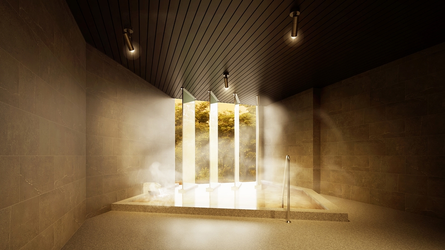 2023年3月リニューアルオープン大浴場「花の湯」のイメージCG画像♪