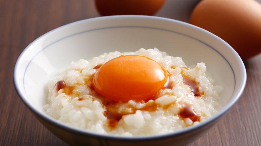 【朝食ブッフェ】美咲卵の赤玉 卵がけごはん（イメージ）