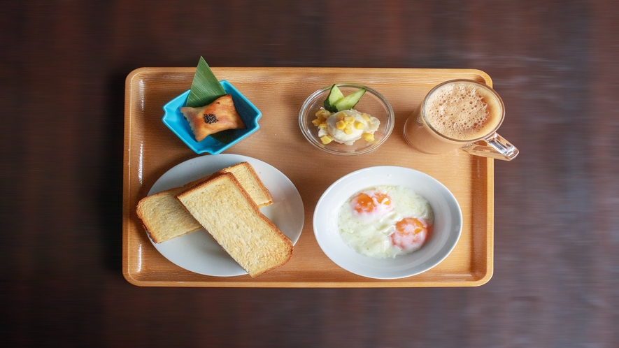■朝食カヤトースト＆温玉マレーシアセット