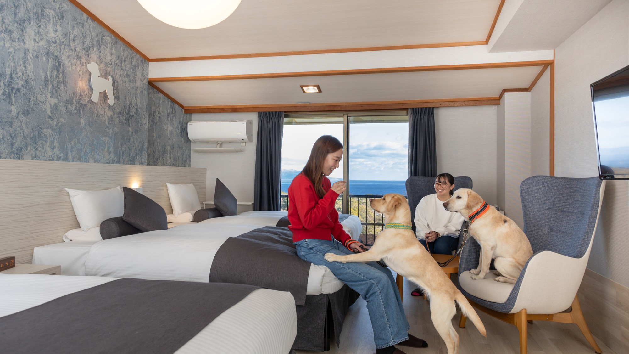 豊富な客室タイプ＆全室愛犬OK！