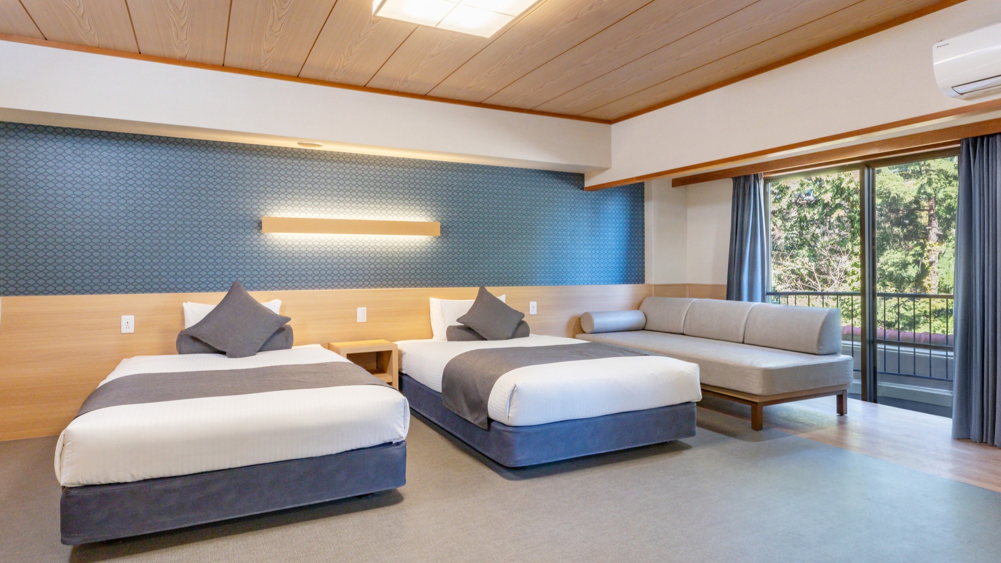 【和洋室】最大６名様まで宿泊可能な広々としたお部屋です