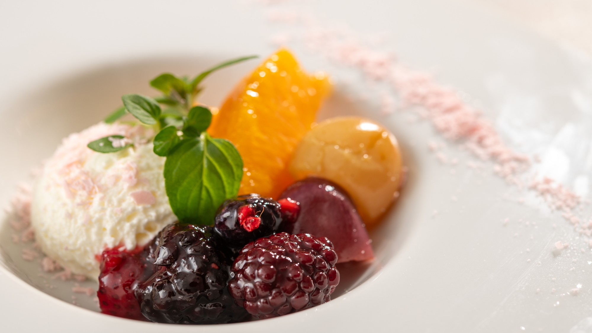 【ご夕食イメージ】スタンダードコース/シェフ特製のムース