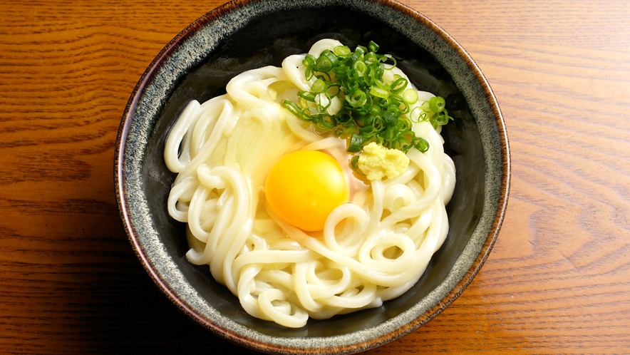 【釜玉うどん】