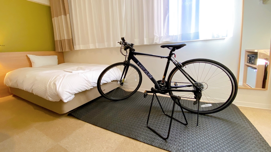【サイクリスト応援！】自転車の持ち込み可能な客室がございます。