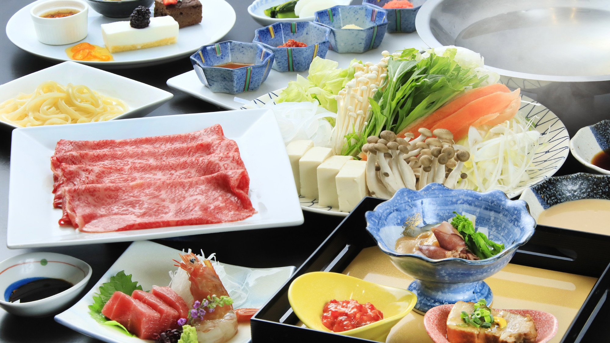 ディナー／牛しゃぶしゃぶコース