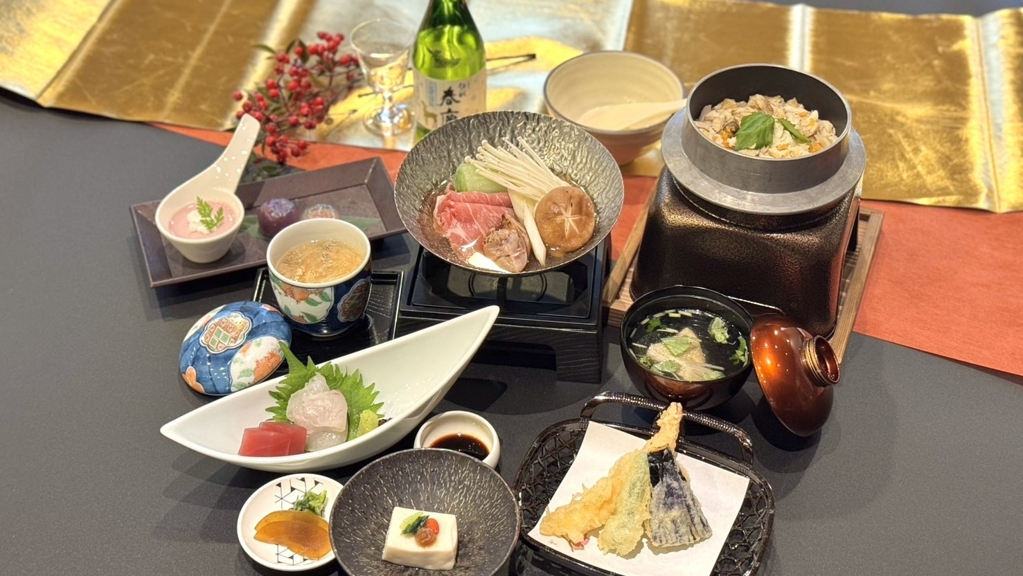 ＜大和御膳プラン＞お手軽夕食♪大和野菜と大和ポーク鍋御膳  ■天然温泉・駐車場無料【２食付】