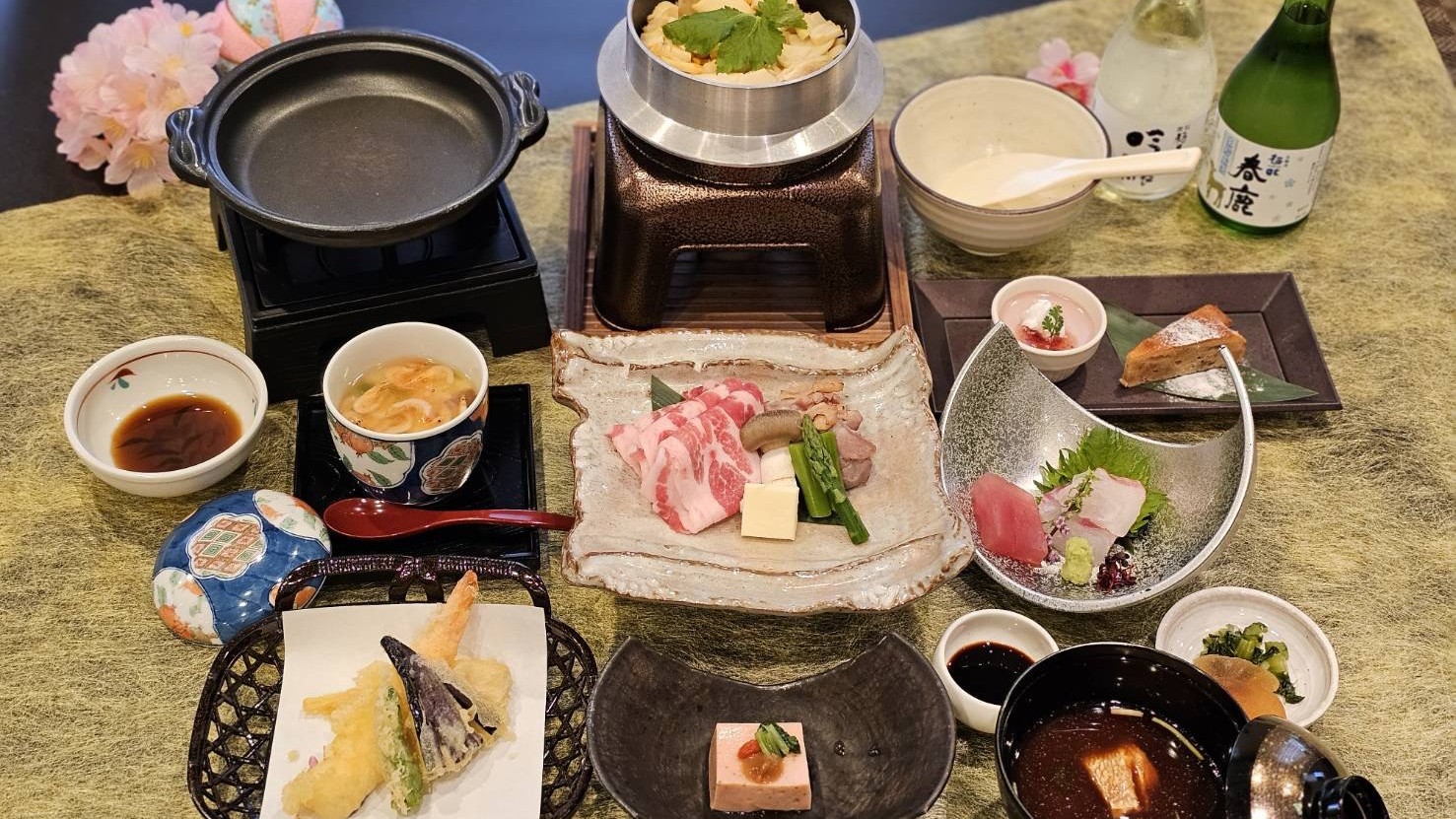 ＜大和御膳プラン＞お手軽夕食♪大和野菜と大和ポークの陶板焼  ■天然温泉・駐車場無料【２食付】