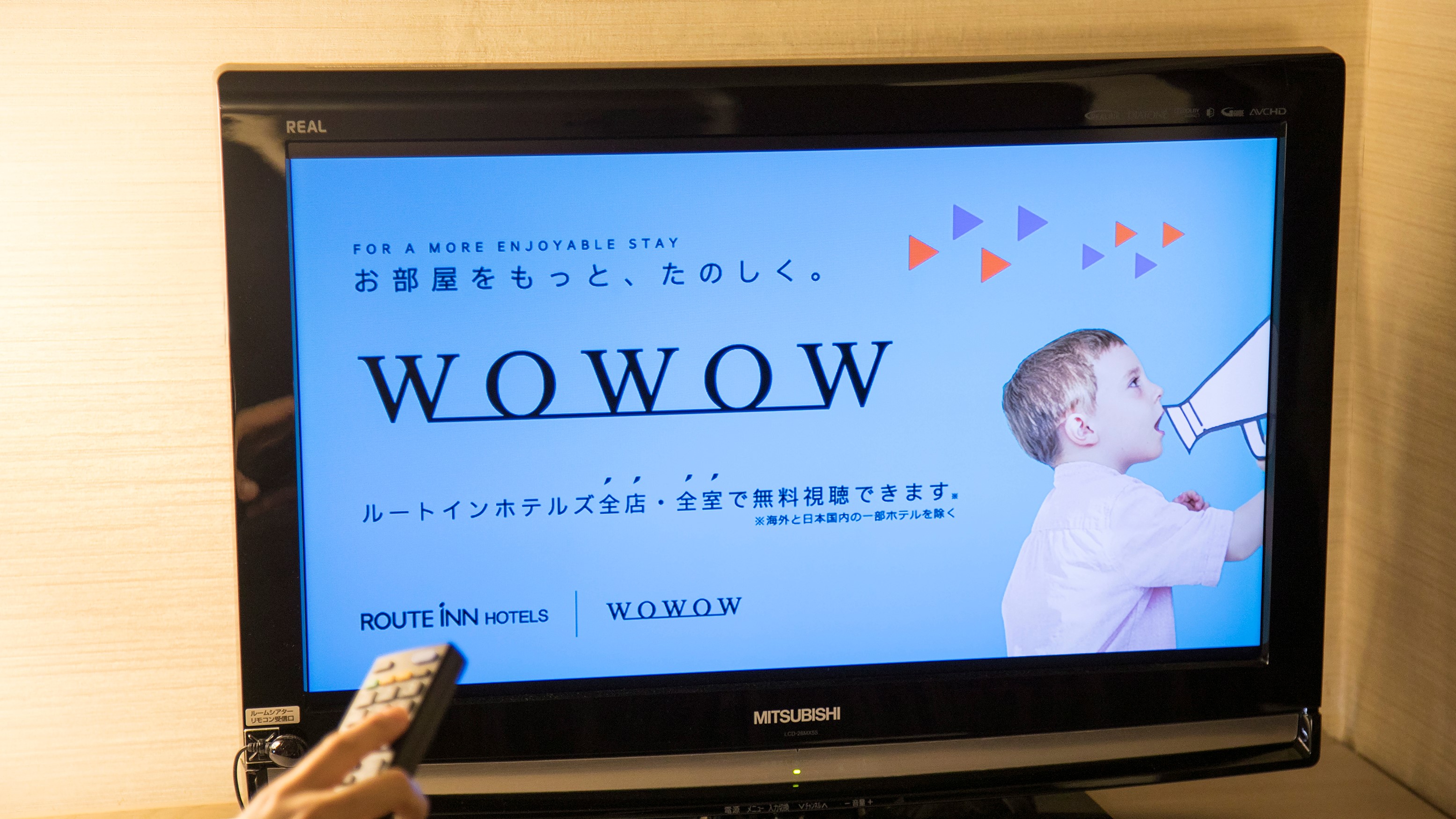 ＜客室設備＞全客室　WOWOW無料視聴可能です。